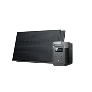 EF Ecoflow - Estación de energía portátil DELTA 2 - 1800 W con 2 Paneles Solares 110 w